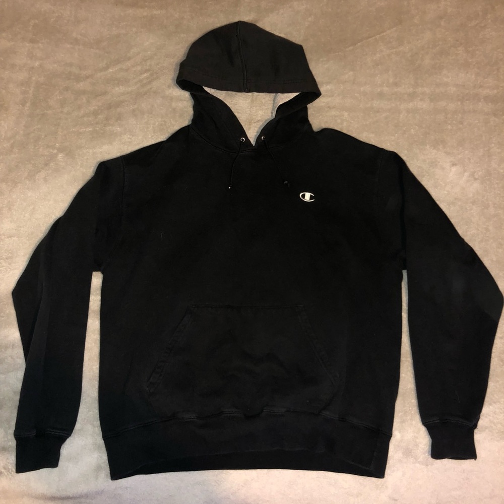 Black champion hoodie